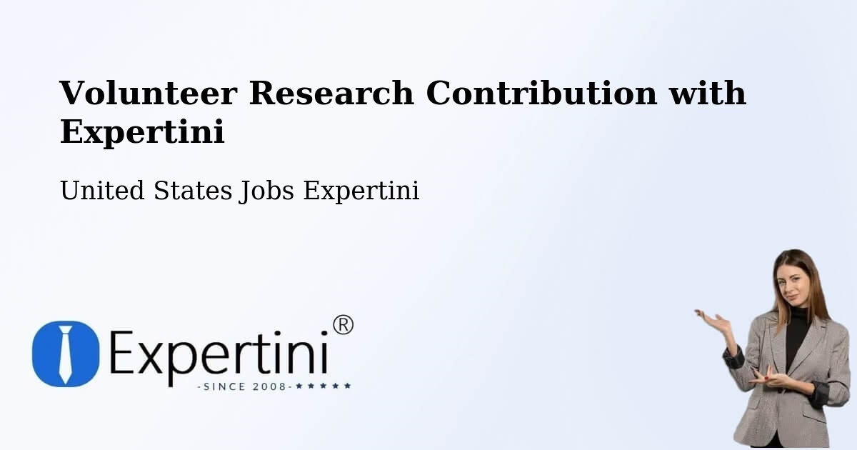 Volunteer Research Contribution Program – Cotati - United States Jobs Expertini